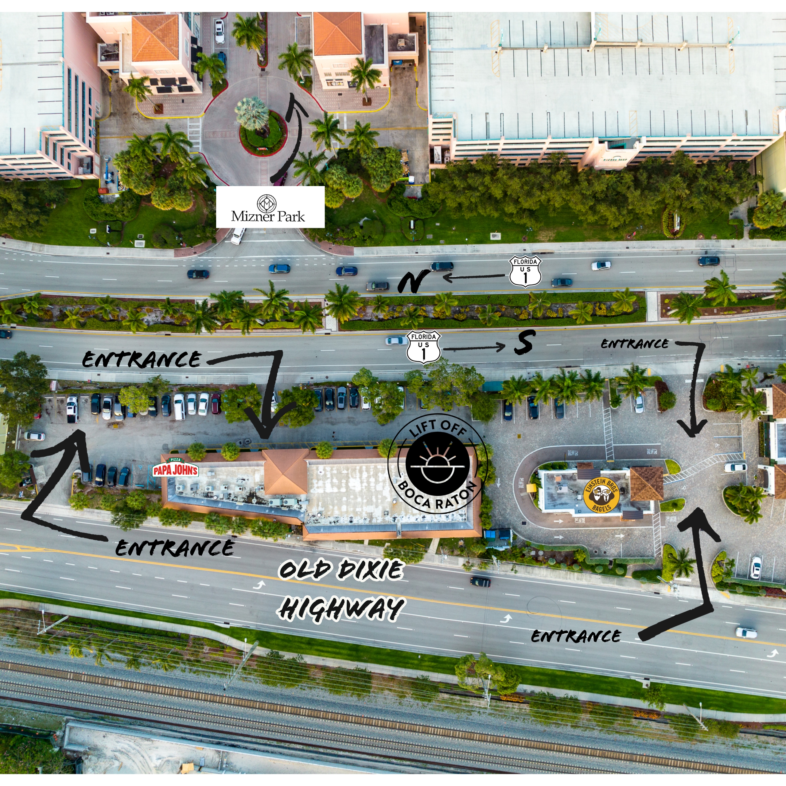 LiftOff Cannabis Boutique x Smoke Shop Seen Via Drone