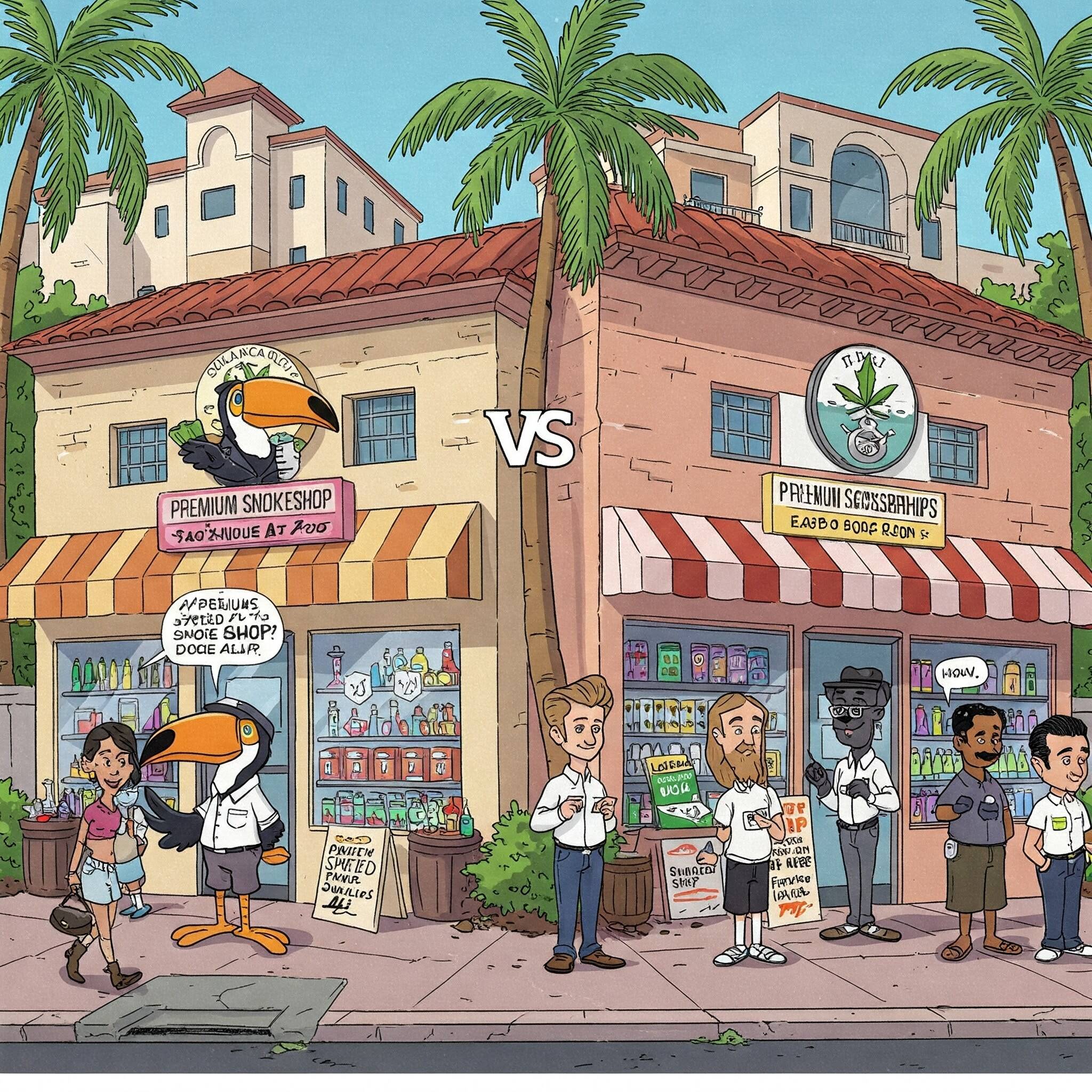 LiftOff CBD x Smoke Shop vs. Select Choice Sip & Smoke Boutique: The Ultimate Smokeshop Showdown in Boca Raton