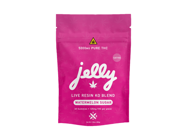 JELLY LIVE RESIN KO BLEND 5000MG (40 GUMMIES) - WATERMELON SUGAR (SATIVA)
