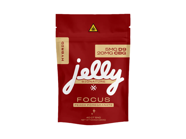 JELLY SIGNATURE (40 GUMMIES) - FOCUS PEACH POMEGRANATE (HYBRID)