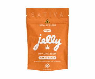 JELLY D9XP LIVE RESIN 1000MG (40 GUMMIES) - MANGO PEACH (SATIVA)