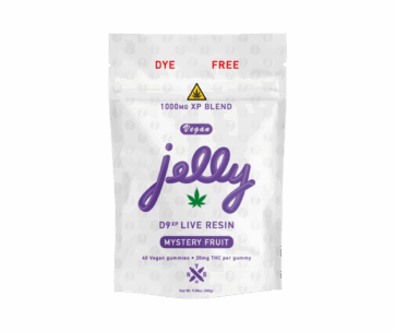 JELLY D9XP LIVE RESIN 1000MG (40 GUMMIES) - MYSTERY FRUIT (DYE FREE)