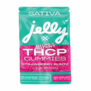 Not Your Bakery Jelly THCP Gummies – 10,000mg Strawberry Runtz (Sativa) | 20 Count | 500mg per Gummy