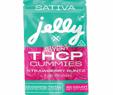 JELLY THCP GUMMIES 10,000MG (20 GUMMIES) - STRAWBERRY RUNTZ (SATIVA)