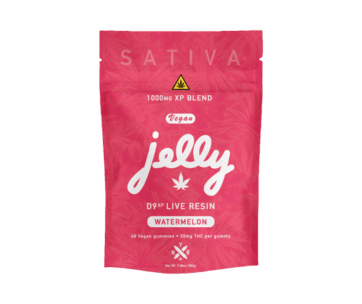 JELLY D9XP LIVE RESIN 1000MG (40 GUMMIES) - WATERMELON (SATIVA)