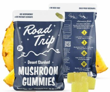 ROAD TRIP DESERT STARDUST MUSHROOM GUMMIES - PINEAPPLE