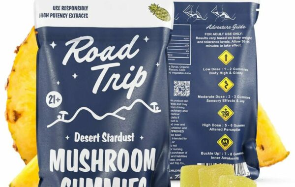 ROAD TRIP DESERT STARDUST MUSHROOM GUMMIES - PINEAPPLE