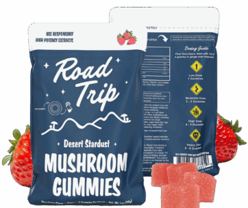 ROAD TRIP DESERT STARDUST MUSHROOM GUMMIES - STRAWBERRY
