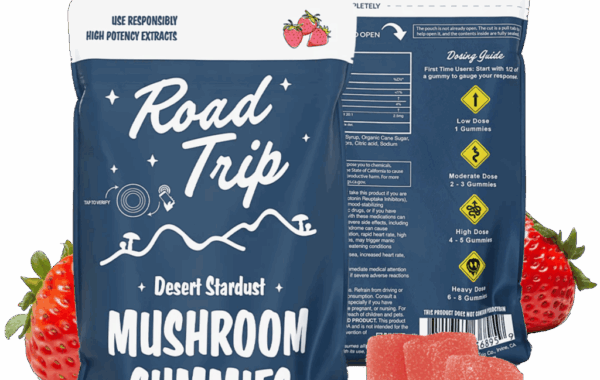 ROAD TRIP DESERT STARDUST MUSHROOM GUMMIES - STRAWBERRY